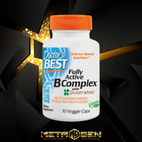 Doctor's Best Fully Active B Complex 30 капсули на изгодни цени Doctor's Best Fully Active B Complex 30 капсули на супер цена Витамин B
