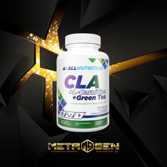 Allnutrition CLA + L-Carnitine + Green Tea 120 капсули на супер цена Изгаряне на мазнини