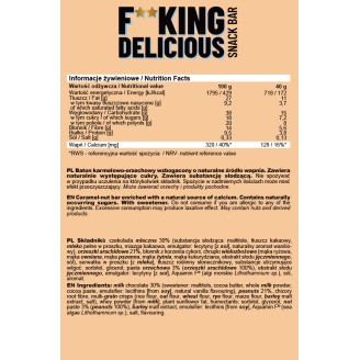 Allnutrition F**King Delicious Snack Bar - Протеинов Бар 40 грама на супер цена Протеинови барове
