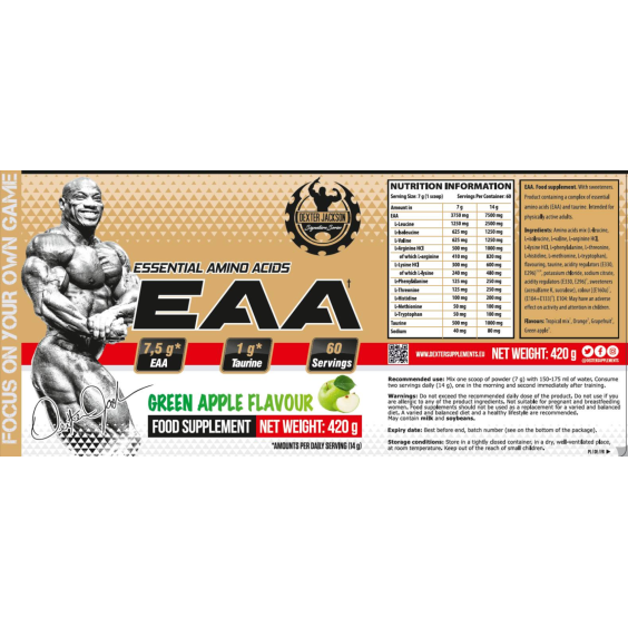 Dexter Jackson Signature Series Gold Series | EAA Powder ~ Essential Amino Acids + Taurine 420 грама 60 дози на изгодни цени Dexter Jackson Signature Series Gold Series | EAA Powder ~ Essential Amino Acids + Taurine 420 грама 60 дози на супер цена Аминокиселини