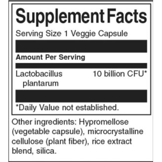 Swanson L. plantarum Inner Bowel Support 10 Billion CFU / 30 капсули на супер цена Пробиотици