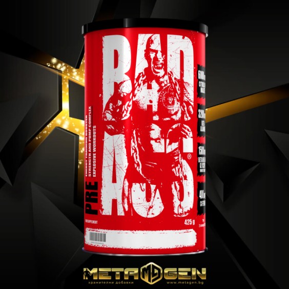 BAD ASS BAD ASS PRE | Extreme Pre-Workout Formula 425 грама, 50 Дози. на изгодни цени BAD ASS BAD ASS PRE | Extreme Pre-Workout Formula 425 грама, 50 Дози. на супер цена Азотни бустери / напомпващи