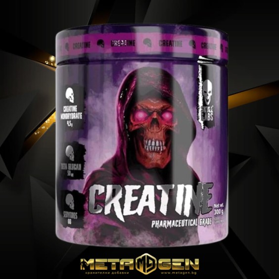 Skull Labs Creatine Monohydrate Powder | Pharmaceutical Grade with Beta-Glucan 300 гр на изгодни цени Skull Labs Creatine Monohydrate Powder | Pharmaceutical Grade with Beta-Glucan 300 гр на супер цена Креатин Монохидрат