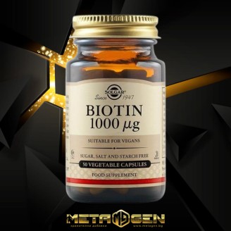 SOLGAR BIOTIN 1000 мкг x 50 капсули на супер цена Витамин B
