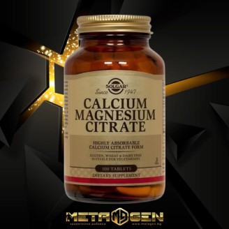 Solgar Calcium Magnesium Citrate 200/100 mg, 100 tabl Solgar Calcium Magnesium Citrate 200/100 mg, 100 tabl на супер цена Калций, Магнезий, Цинк