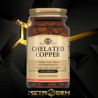 Solgar Chelated Copper 100 таблетки на супер цена Минерали
