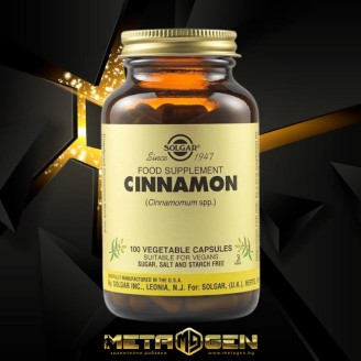 Solgar Cinnamon 100 капсули на супер цена Добавки на растителна и билкова основа