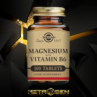 Solgar Magnesium with Vitamin B6 133/8 mg, 100 tabl на супер цена Калций, Магнезий, Цинк