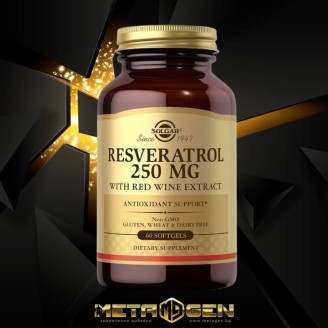 Solgar Resveratrol 250 mg with Red Wine Extract, 30 softgels на супер цена Ресвератрол