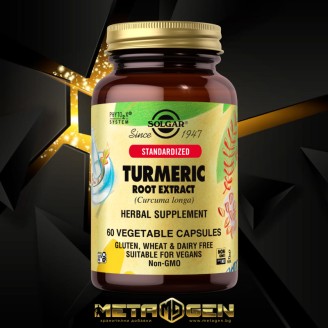 SOLGAR Standardized Turmeric Root Extract 60 caps на супер цена Куркумин 