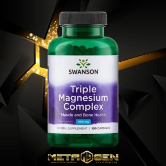Swanson Triple Magnesium Complex 400 мг / 100 капсули на супер цена Калций, Магнезий, Цинк