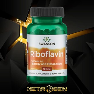 Swanson Vitamin B-2 / Riboflavin 100 мг / 100 капсули на супер цена Витамин B