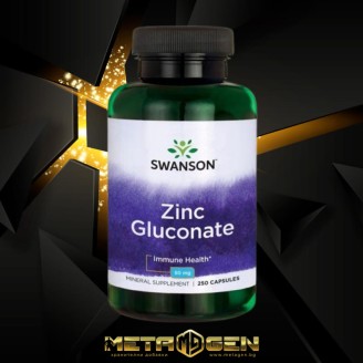 Swanson Zinc Gluconate 50 мг / 250 капсули на супер цена Калций, Магнезий, Цинк