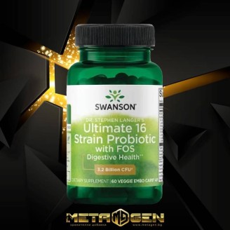 Swanson Dr. Stephen Langer's Ultimate 16 Strain Probiotic with FOS 3.2 Billion CFU / 60 капсули на супер цена Пробиотици