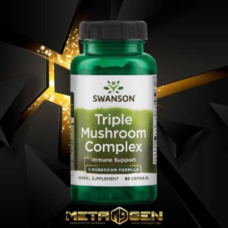 Swanson Full Spectrum Triple Mushroom Complex 600 мг / 60 капсули на супер цена Имуностимулатори