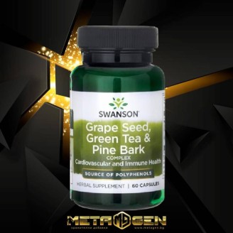 Swanson Grape Seed, Green Tea & Pine Bark Complex 60 капсули на супер цена Имуностимулатори