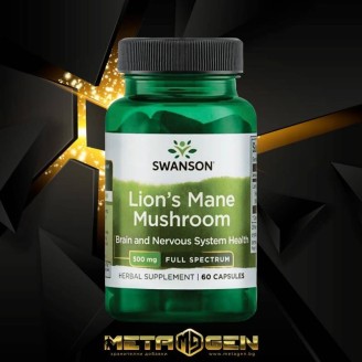 Swanson Lion's Mane Mushroom 500 мг / 60 капсули на супер цена Добавки на растителна и билкова основа
