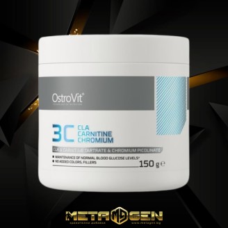 OstroVit 3C | CLA + Carnitine + Chromium 150 гр на супер цена Изгаряне на мазнини
