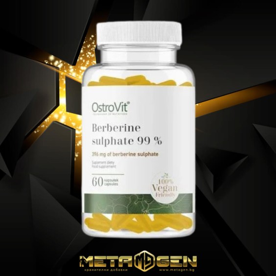 OstroVit Berberine Sulphate 396 mg | 99% Berberis Root Extract 60 капсули на супер цена Добавки на растителна и билкова основа