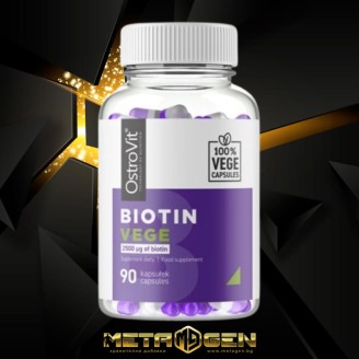 OstroVit Biotin 2500 мг / Vege 90 капсули на супер цена Витамин B