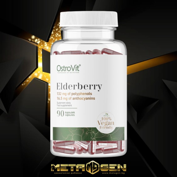 OstroVit Elderberry Extract 330 мг | Vege 90 капсули на изгодни цени OstroVit Elderberry Extract 330 мг | Vege 90 капсули на супер цена Антиоксиданти