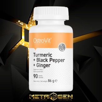 OstroVit Turmeric + Black Pepper + Ginger 90 таблетки на супер цена Антиоксиданти