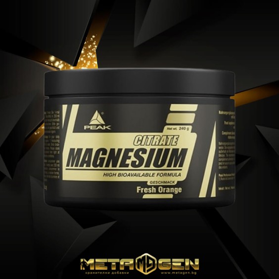 Peak Magnesium Citrate Powder 240 гр на изгодни цени Peak Magnesium Citrate Powder 240 гр на супер цена Калций, Магнезий, Цинк