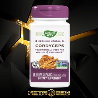 Natures Way Cordyceps/ Кордицепс 500 mg х 60 капсули на супер цена Адаптогени, Ашваганда