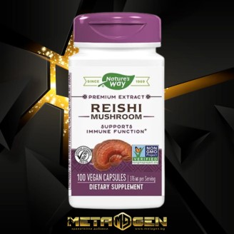 Natures Way Reishi Mushroom/ Рейши 188 mg х 100 капсули на супер цена Адаптогени, Ашваганда
