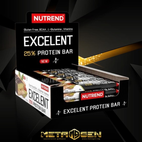 Nutrend Excelent Protein Bar 18x85 гр на изгодни цени Nutrend Excelent Protein Bar 18x85 гр на супер цена Протеинови барове