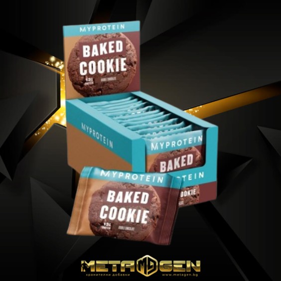 Myprotein Baked Cookie - Протеинов Бар 12x75 гр на изгодни цени Myprotein Baked Cookie - Протеинов Бар 12x75 гр на супер цена Протеинови барове