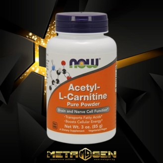 NOW Acetyl L-Carnitine Powder 85 гр на супер цена Л Карнитин