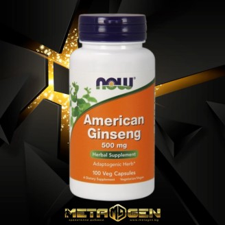 NOW American Ginseng - 500mg 100 Vcaps на супер цена Имуностимулатори
