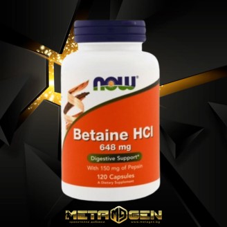 NOW Betaine HCl 648 мг / 120 капсули на супер цена Хранителни добавки за черен дроб