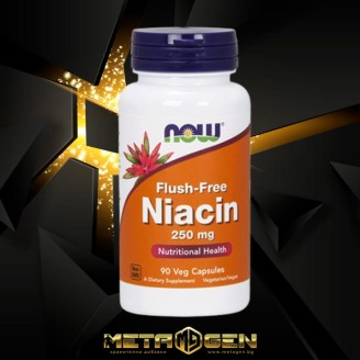NOW Flush-Free Niacin 250 мг / 90 капсули на супер цена Витамин B