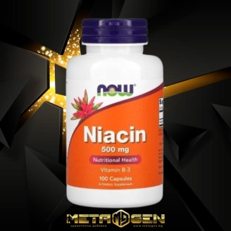 NOW Foods Niacin 500 мг / 100 капсули на супер цена Витамин B
