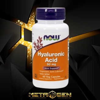 NOW Hyaluronic Acid with MSM 60 капсули на супер цена Комплексни форми за стави