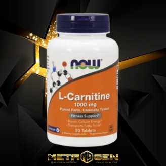 NOW L-Cаrnitine 1000 мг - 50 таблетки на супер цена Л Карнитин