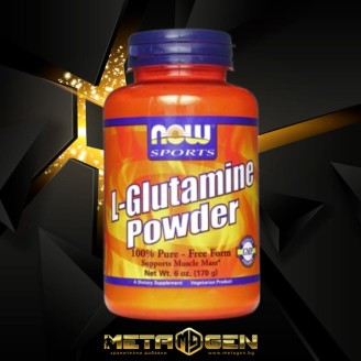 NOW L-Glutamine Powder 170 гр на супер цена Глутамин 