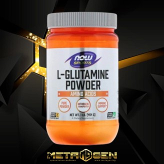 NOW L-Glutamine Powder 454 гр на супер цена Глутамин 