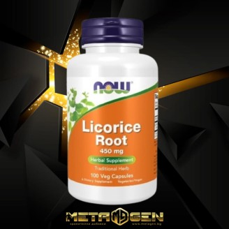 NOW Licorice Root 450 мг / 100 капсули на супер цена Имуностимулатори