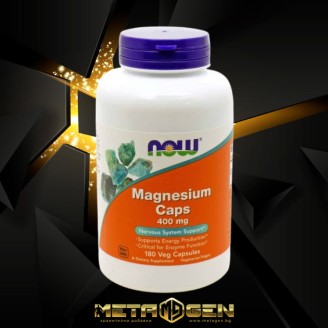 NOW Magnesium Caps 400 мг / 180 капсули на супер цена Магнезий