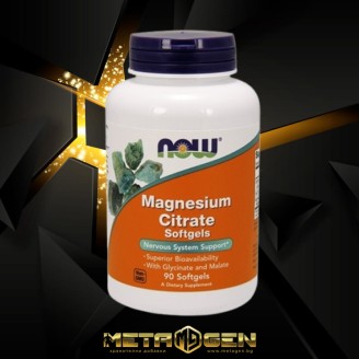 NOW Magnesium Citrate 134 мг / 90 гел капсули на супер цена Калций, Магнезий, Цинк
