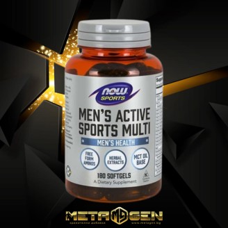 NOW Men's Active Sports Multivitamin / 180 гел капсули на супер цена Витамини за мъже
