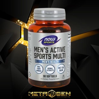 NOW Men's Active Sports Multivitamin / 90 гел капсули на супер цена Витамини за мъже