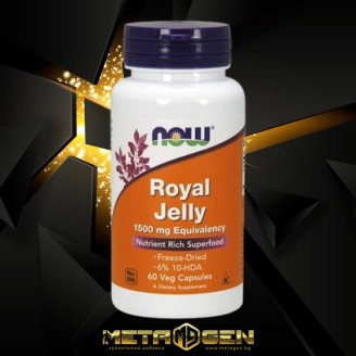 NOW Royal Jelly 1500 мг / 60 капсули на супер цена Имуностимулатори
