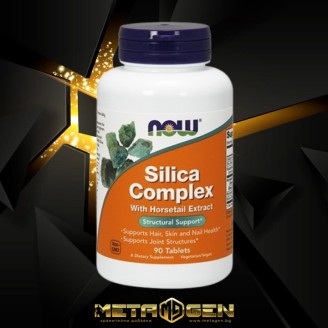 NOW Silica Complex 500mg. / 90 Tabs на супер цена Добавки на растителна и билкова основа