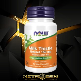 NOW Silymarin Milk Thistle Extract 150 мг / 60 капсули на супер цена Хранителни добавки за черен дроб