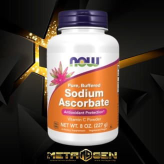 NOW Sodium Ascorbate Powder | Pure, Buffered Vitamin C 227 гр на супер цена Сърдечно здраве
