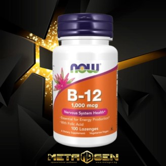 NOW Vitamin B-12 1000 мкг| with Folic Acid 100 Подезични таблетки на супер цена Витамин B
